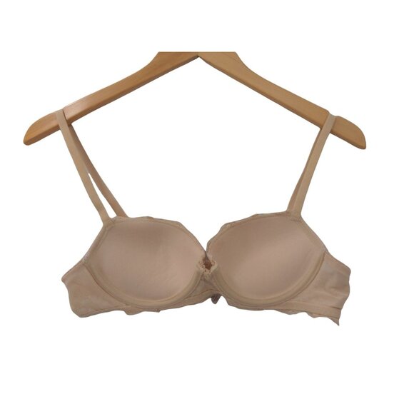 Gilligan Omalley Demi Lace Push Up Bra 34A Tan Underwire - Picture 4 of 6